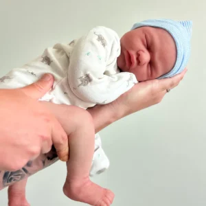 Collectible silicone reborn doll in Europe, realistic newborn baby doll designed for adult collectors